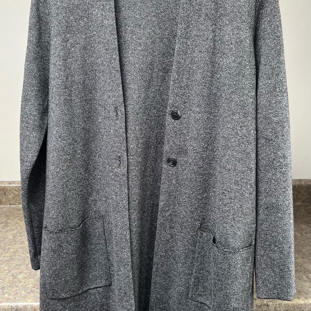 J. Jill Charcoal Knit Long Sweater